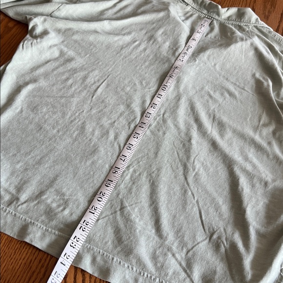 Faherty Women's Sunwashed Polo Mint Green Long Sleeve Organic Cotton Size Large - Picture 15 of 16